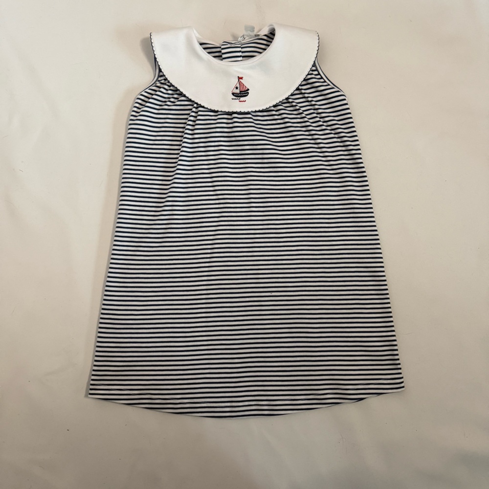 Kissy Kissy Seas the Day Nautical Striped Regatta Dress